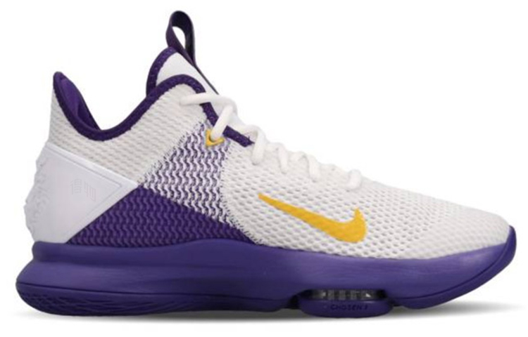 Мужские кроссовки Nike Witness 4 LeBron EP (бело-фиолетовые) — Фиолетовый / белый — фото 2