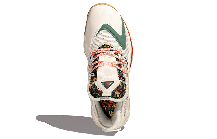 Мужские кроссовки adidas Pro Boost Gca Low (бело-красно-зеленые) — Белый / красный / зелёный — фото 5