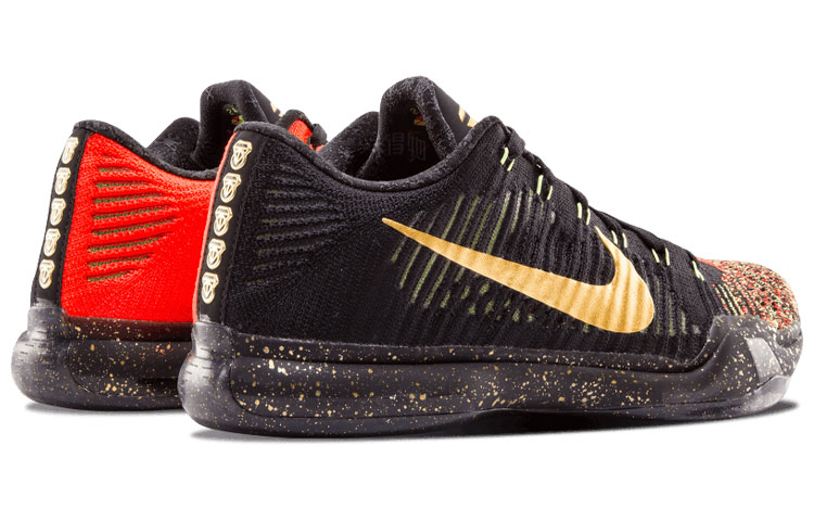Мужские кроссовки Nike Kobe 10 Elite Christmas (золотой) — фото 3