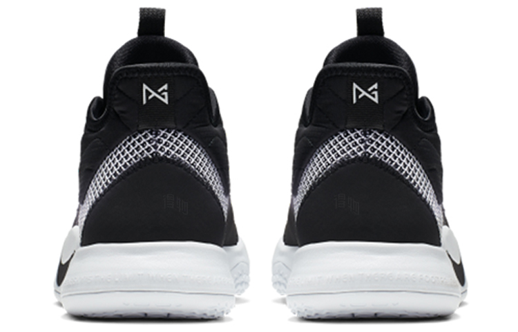 Мужские кроссовки Nike PG 3 (черно-белые) — фото 3