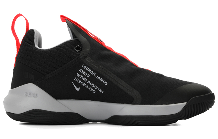 Мужские кроссовки Nike Ambassador 11 (черно-красные) — 黑/深红/狼灰 — фото 2