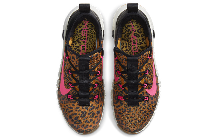 Женские кроссовки Nike Free Metcon 3 (красные) — 豹纹 — фото 4