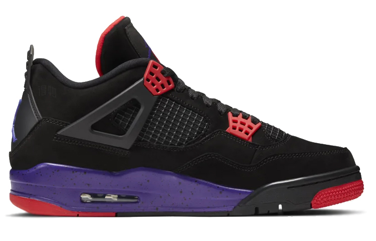 Мужские кроссовки Jordan Air Jordan 4 retro raptors nrg (черный) — фото 2