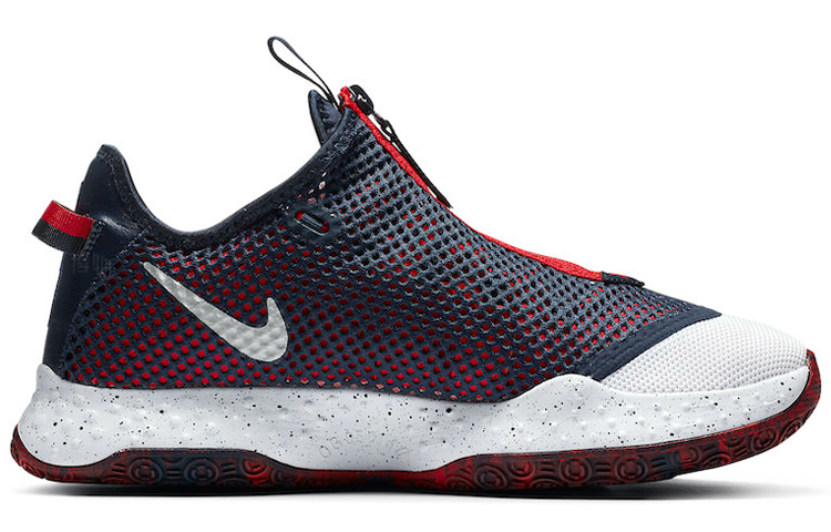 Мужские кроссовки Nike PG 4 (белые) — фото 2