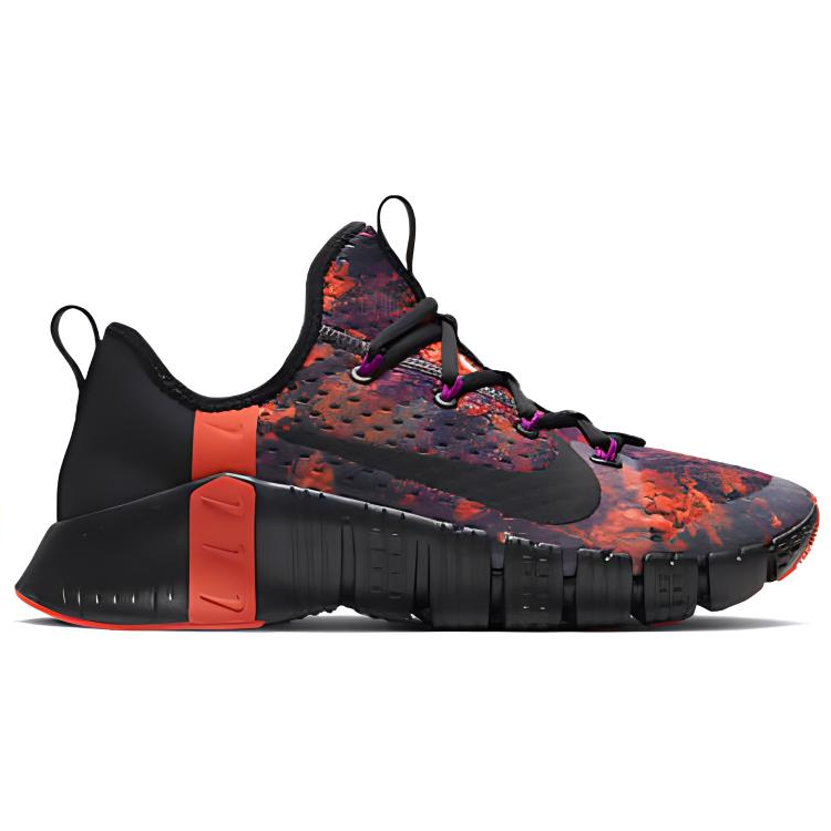 Кроссовки Nike Metcon 3 (фиолетовый / оранжевый / черный) — Фиолетовый / оранжевый / чёрный — фото 2