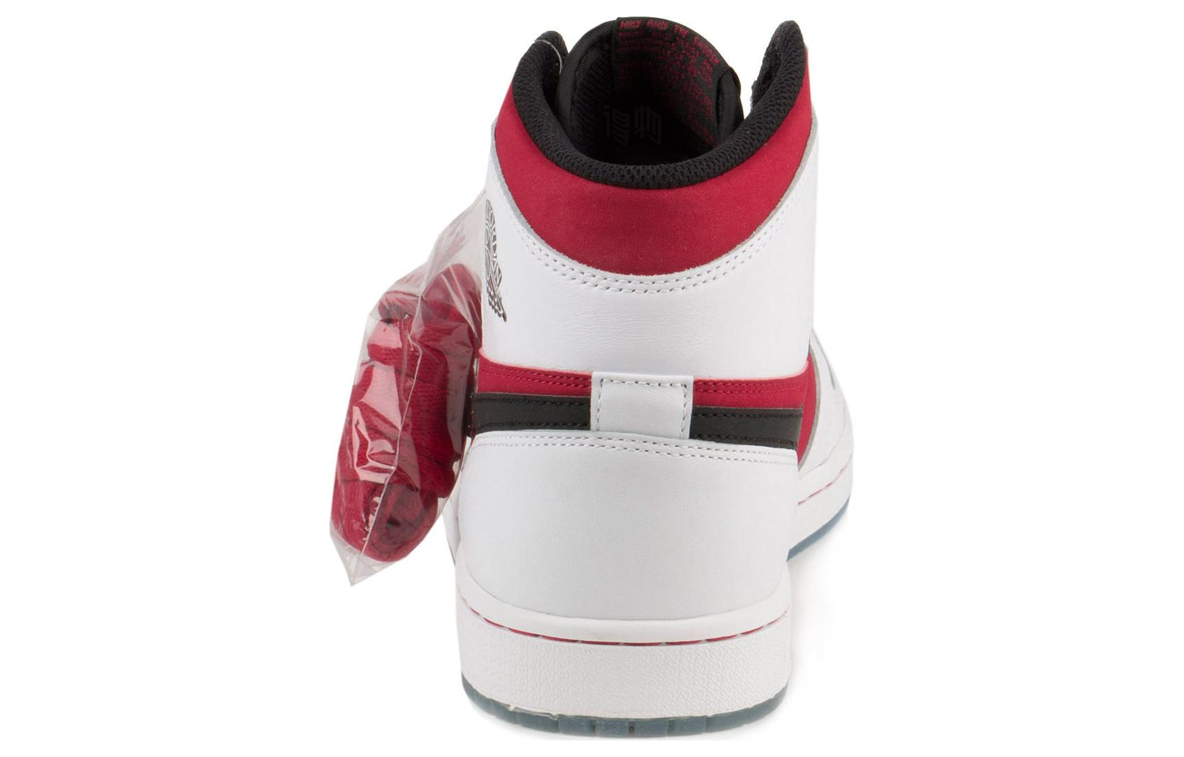 Мужские кроссовки Jordan Air Jordan 1 Retro Carmine (красно-белые) — фото 4