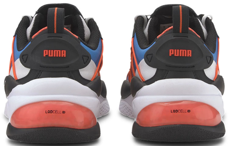 Унисекс кроссовки PUMA LQDCELL Omega Striped Kit (сине-красные) — фото 4