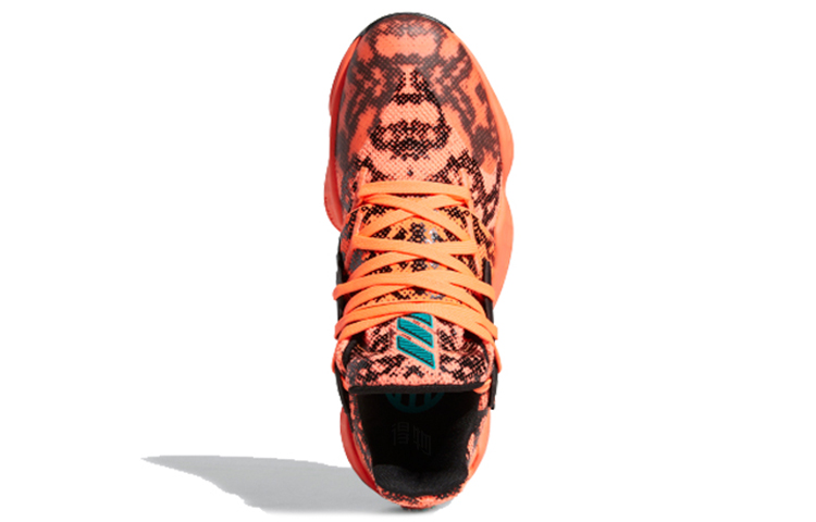 Мужские кроссовки adidas Harden Vol. 4 (оранжевый / черный) — Оранжевый / чёрный — фото 3