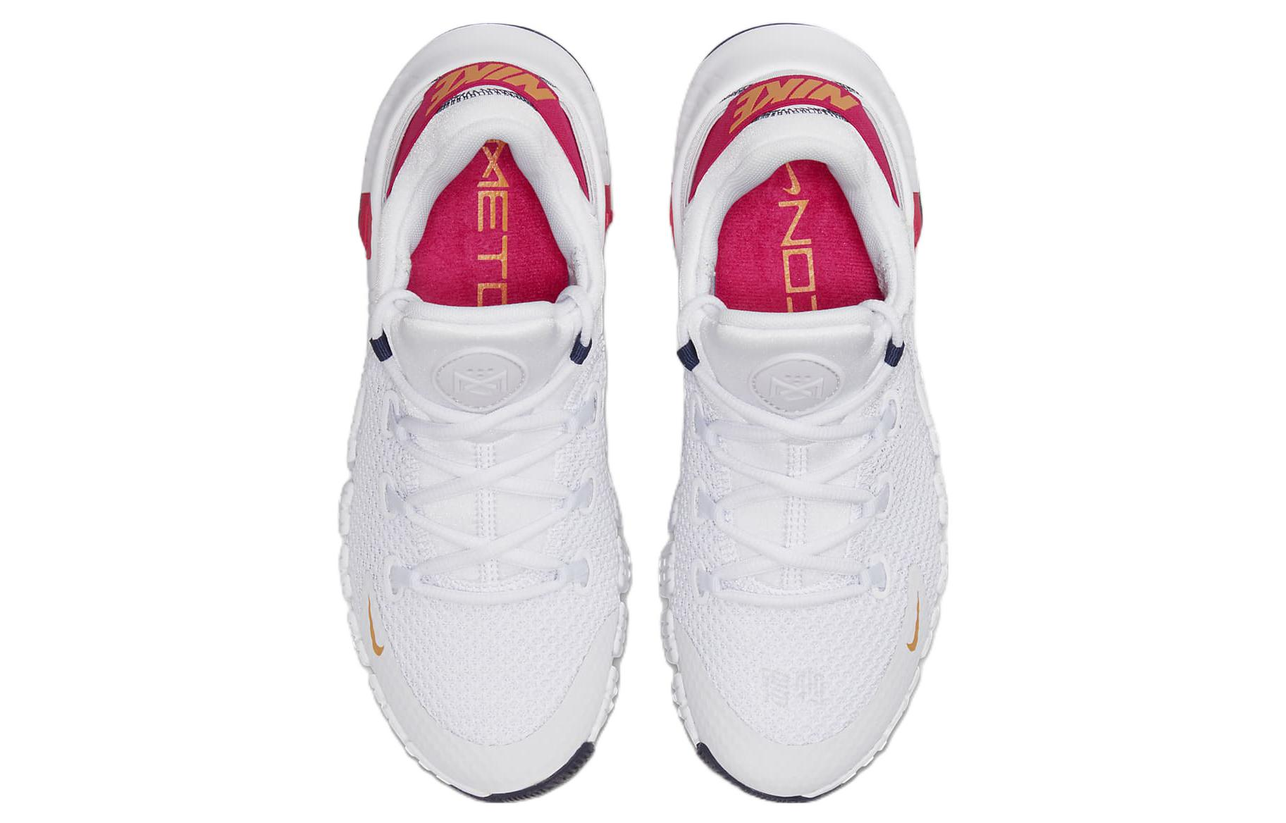 Женские кроссовки Nike Free Metcon 4 (бело-красные) — Белый / красный — фото 4