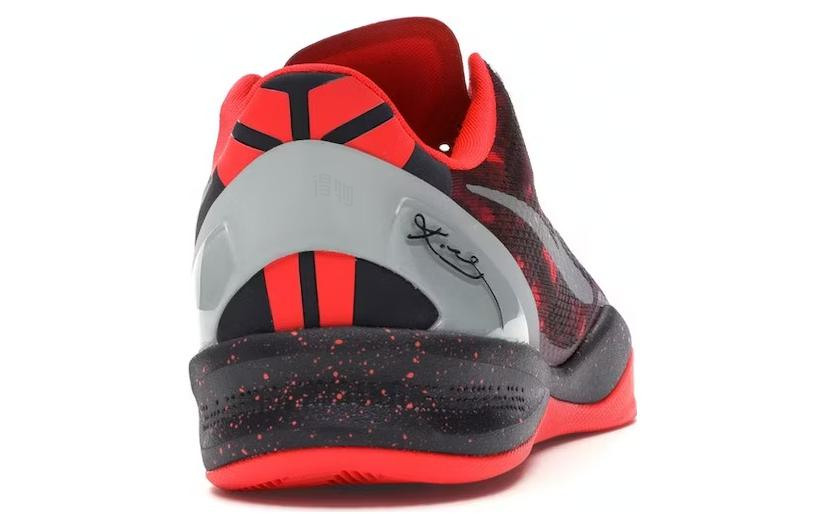Мужские кроссовки Nike Kobe 8 (красные) — 葡萄紫/纯白金/团队红/亮橘 — фото 4