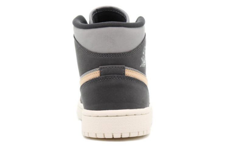 Женские кроссовки Jordan Air Jordan 1 Mid (черныйсерыйрозовый) — Чёрныйсерыйрозовый — фото 4
