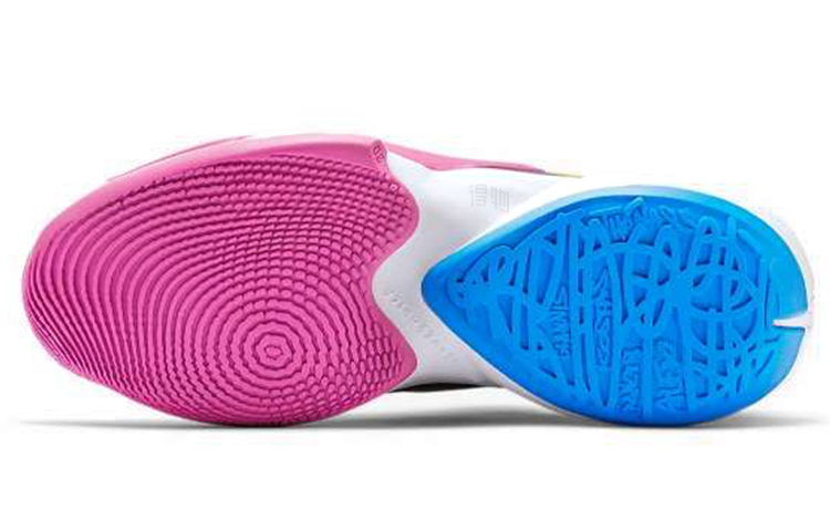 Кроссовки Nike Freak 2 Zoom EP "Make Your Own Luck" TPU (черный / розовый / золотой / синий) — Чёрный / розовый / золотой / синий — фото 6