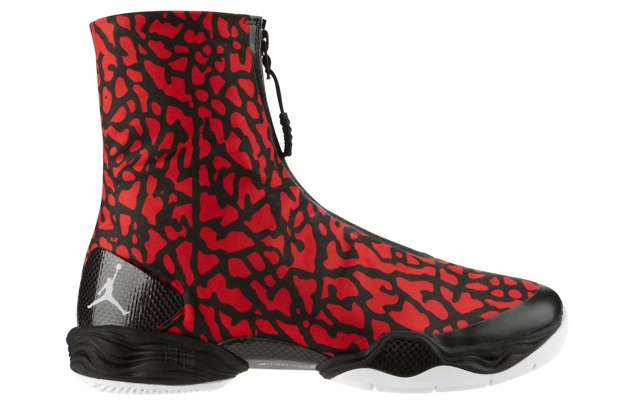 Мужские кроссовки Jordan Air Jordan 28 Red Elephant (красный) — 火红色/白/黑 — фото 2