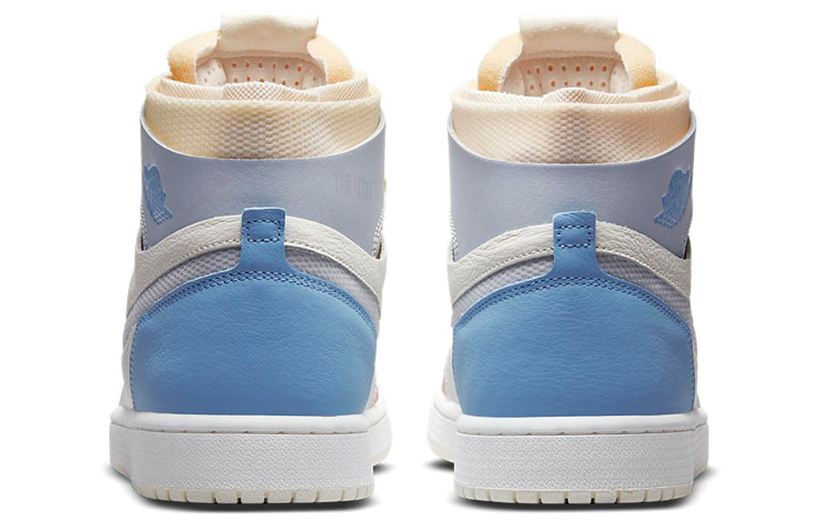 Мужские кроссовки Jordan Air Jordan 1 High Zoom Air Cmft "to My First Coach" (белый / синий / розовый) — фото 5