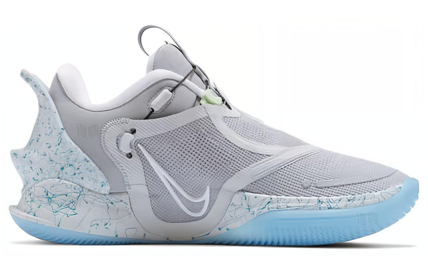Мужские кроссовки Nike Adapt bb 2.0 GC MAG (серые) — Серыйбелый — фото 2
