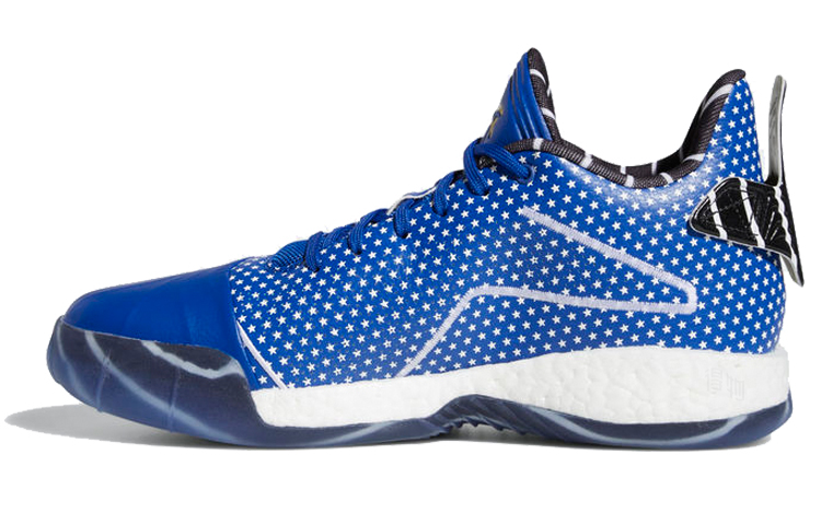 Мужские кроссовки adidas T mac Millennium (сине-белые) — Синийбелый — фото 2