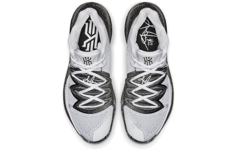 Мужские кроссовки Nike Kyrie 5 EP 5 (черный / белый) — Чёрный / белый — фото 3
