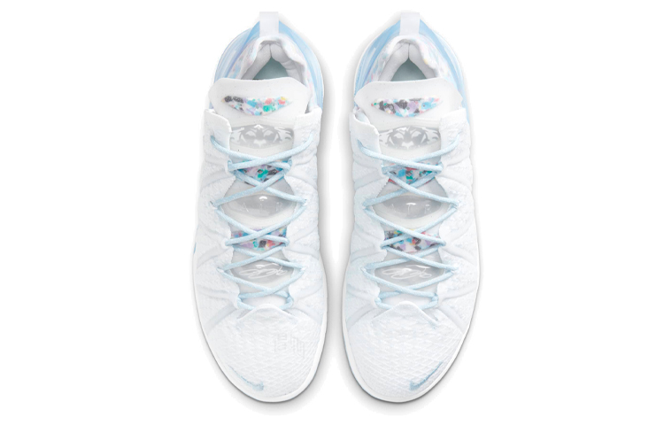 Баскетбольные кроссовки Nike Lebron 18 (голубой) — фото 4