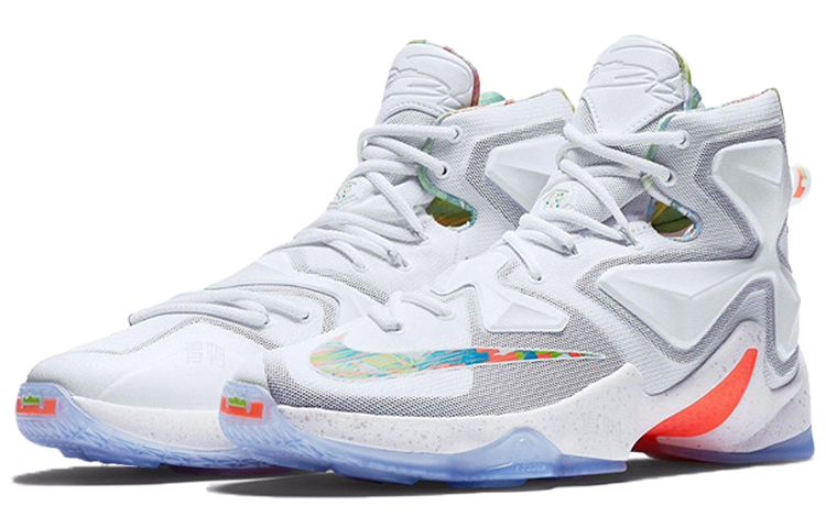 Мужские кроссовки Nike Lebron 13 Easter (белые) — фото 2