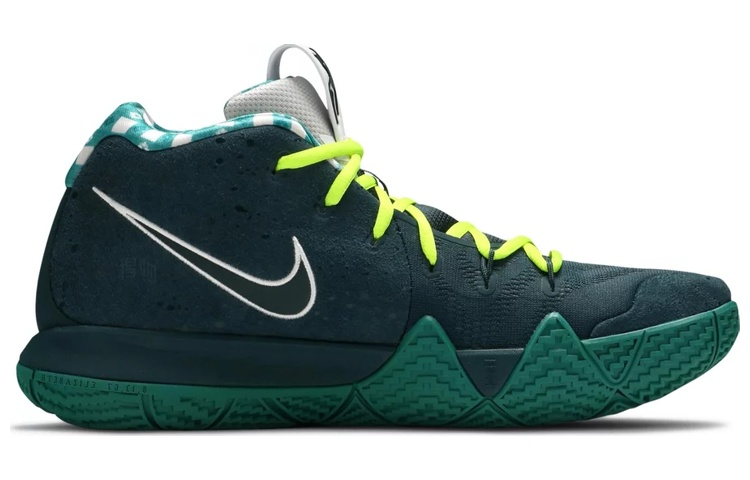 Мужские кроссовки Nike Kyrie 4 "Green Lobster" (зеленые) — фото 2