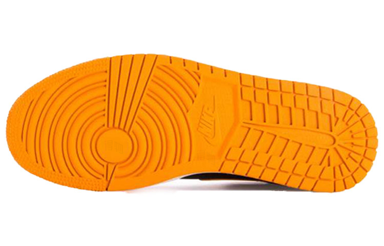 Мужские кроссовки Jordan Air Jordan 1 Mid Peel (черно-оранжевые) — Чёрный / оранжевый — фото 5