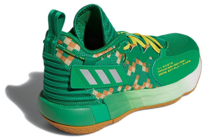 Мужские кроссовки adidas D lillard 7 Extply Gca (зеленый) — Зелёный — фото 3
