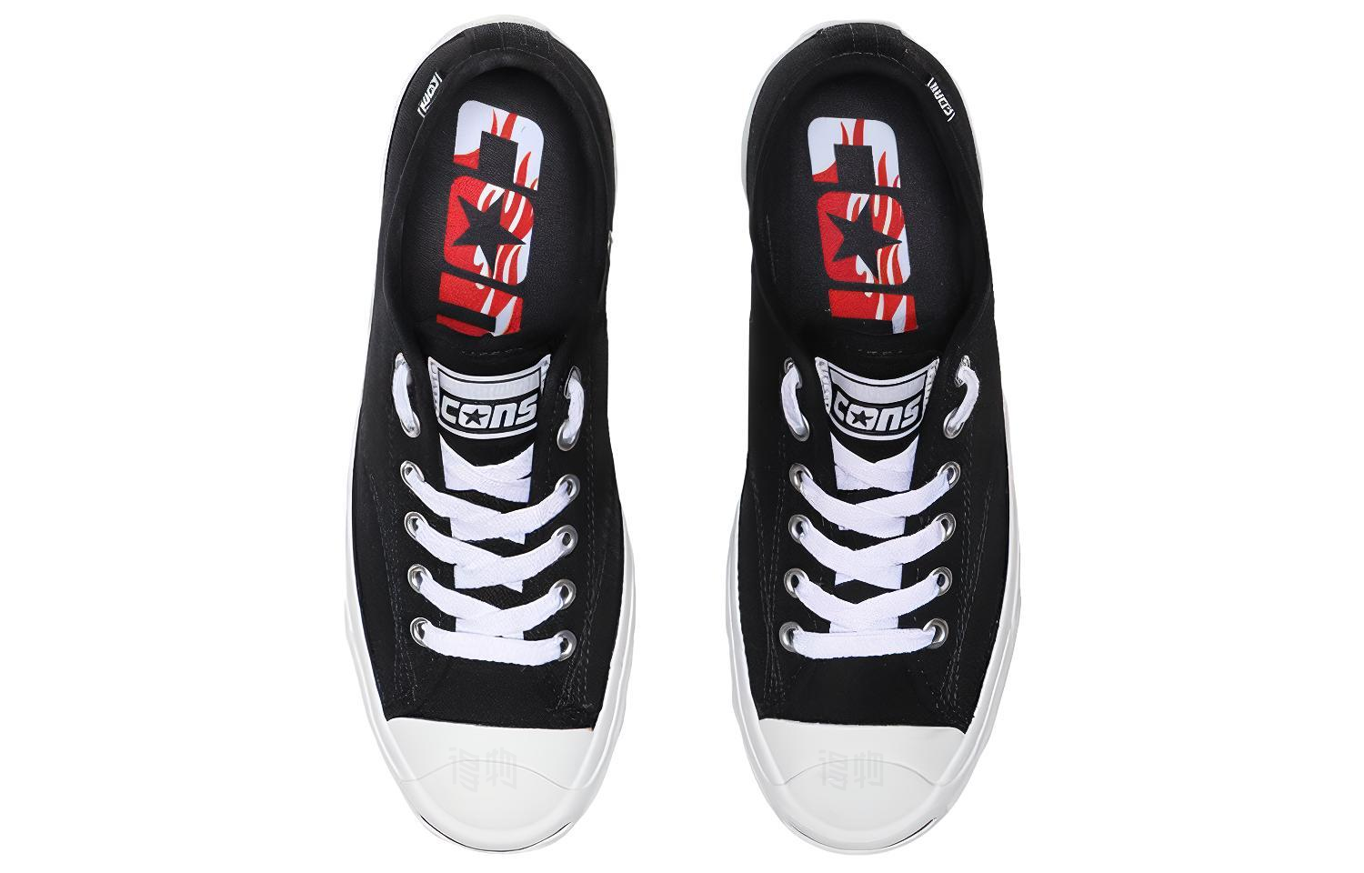 Кеды Converse Jack Purcell Pro O (черно-белые) — Чёрный / белый — фото 5
