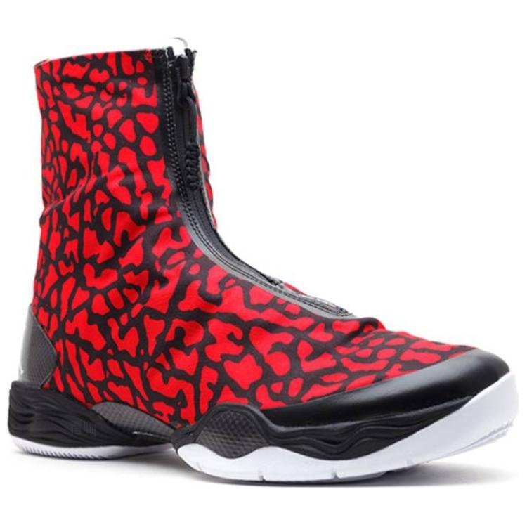 Мужские кроссовки Jordan Air Jordan 28 Red Elephant (красный) — 火红色/白/黑 — фото 3