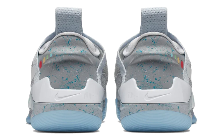 Мужские кроссовки Nike Adapt BB Mag Wolf Grey (серые) — фото 4