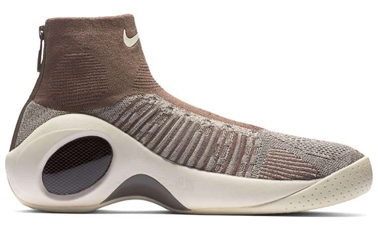 Мужские кроссовки Nike Air Flight Bonafide Dark Mushroom (коричневые) — 黑/淡灰 — фото 2
