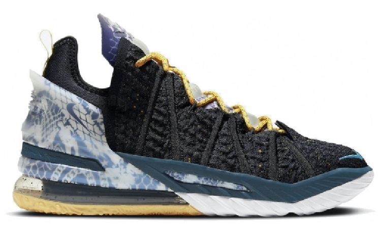 Кроссовки Nike Lebron 18 Reflections EP (черно-фиолетовые) — Чёрный / фиолетовый — фото 2