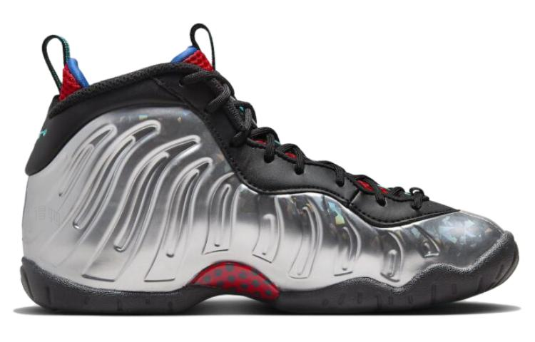 Мужские кроссовки Nike Little Posite One All-Star (серебристо-черные) — фото 2