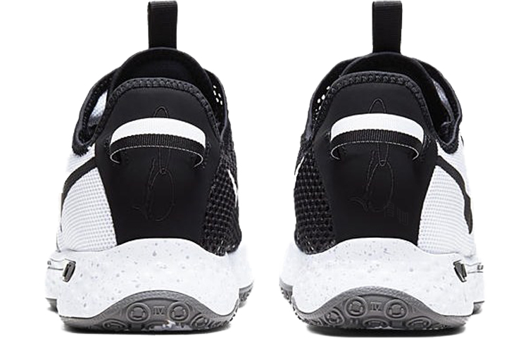 Мужские кроссовки Nike PG 4 "Oreo" 4 (черно-белые) — Чёрныйбелый — фото 5