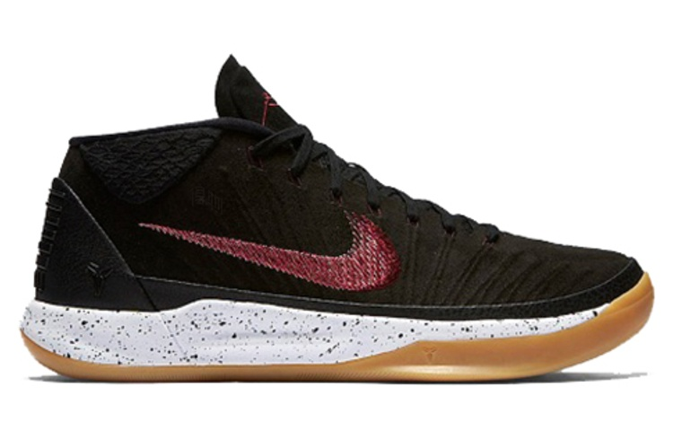 Мужские кроссовки Nike Kobe AD EP (черно-красные) — фото 2
