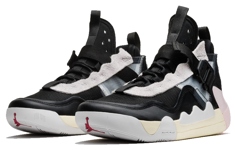 Мужские кроссовки Jordan Defy SP (черно-розовые) — фото 3