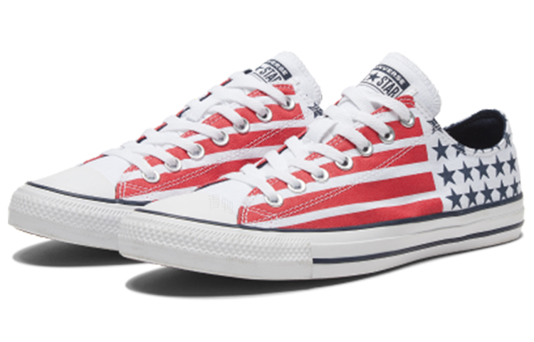 Кеды Converse Chuck Taylor All Star Low Striped (розово-белые) — Розовый / белый — фото 3