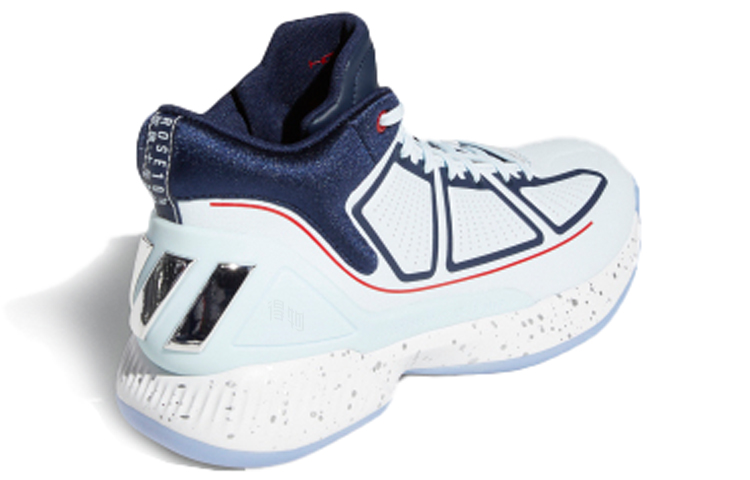Мужские кроссовки adidas D Rose 10 (голубые) — фото 4