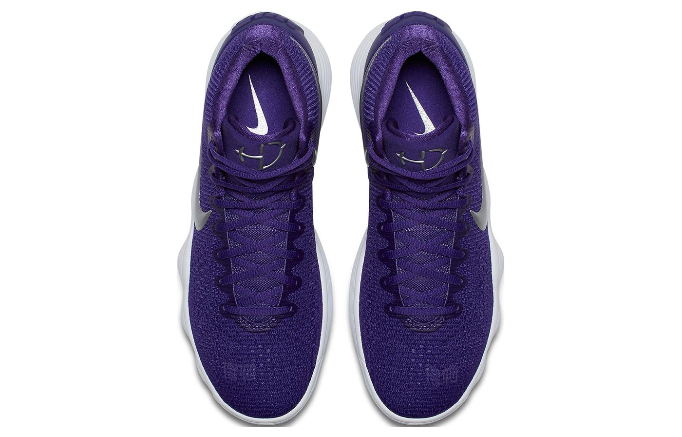 Мужские кроссовки Nike Hyperdunk 2017 (фиолетовые) — Фиолетовый — фото 4