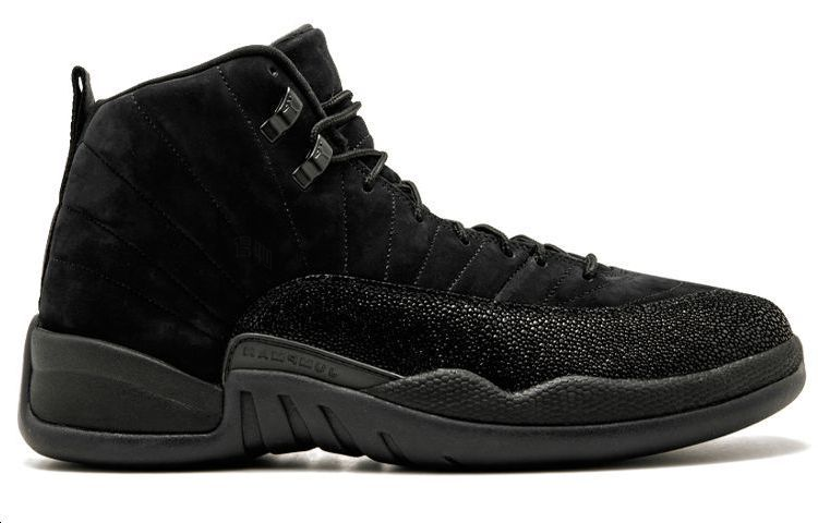 Мужские кроссовки Jordan Air Jordan 12 Retro OVO Black 2017 (черные) — 黑/金属金/黑 — фото 2