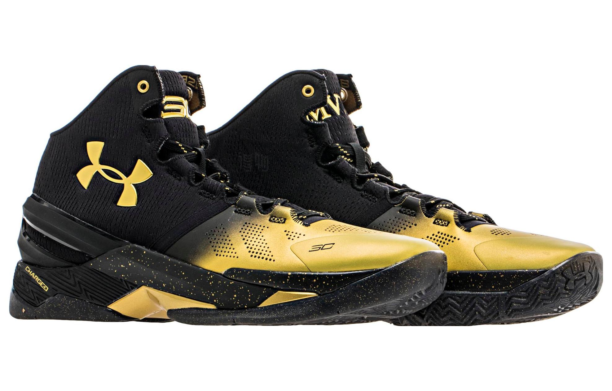 Мужские кроссовки Under Armour Curry 2 (черно-белые) — фото 6
