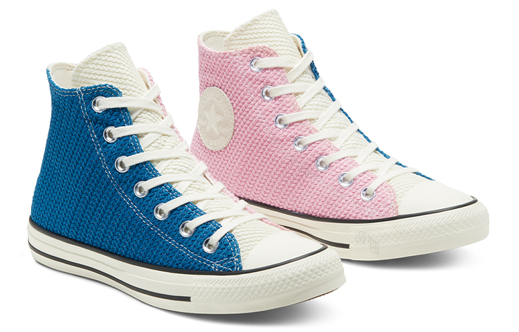 Женские кеды Converse Chuck Taylor All Star (розово-синие) — Розовый / синий — фото 3