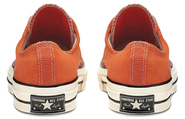 Кеды Converse 1970s Suede Chuck Low Top (оранжево-белые) — Оранжевый / белый — фото 5