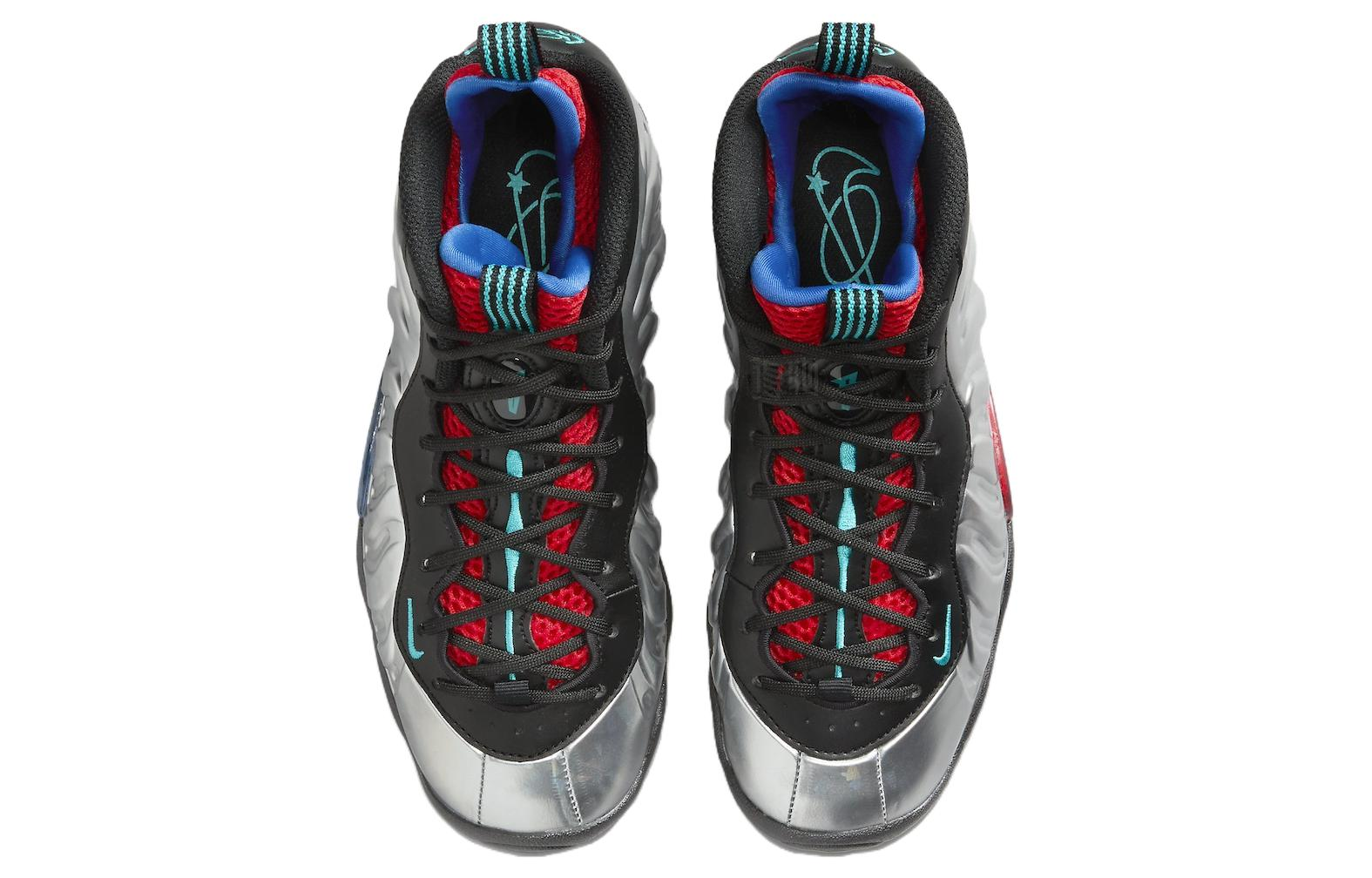 Мужские кроссовки Nike Little Posite One All-Star (серебристо-черные) — фото 4