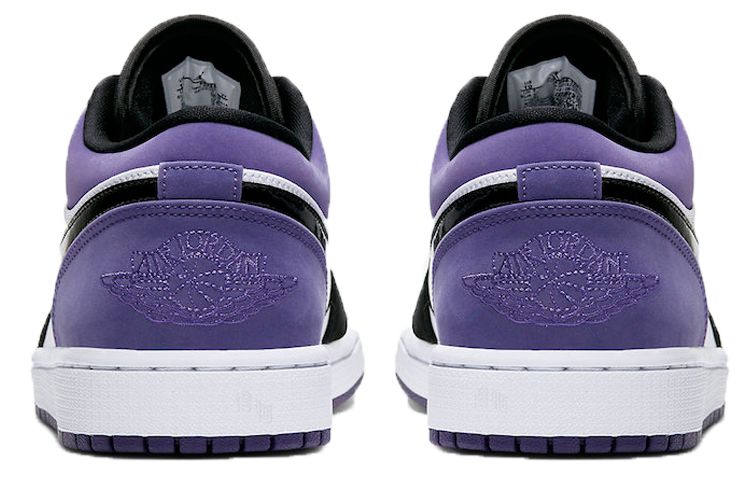 Кроссовки Jordan Air Jordan 1 Low Court Purple (черно-фиолетовые) — Фиолетовый — фото 5