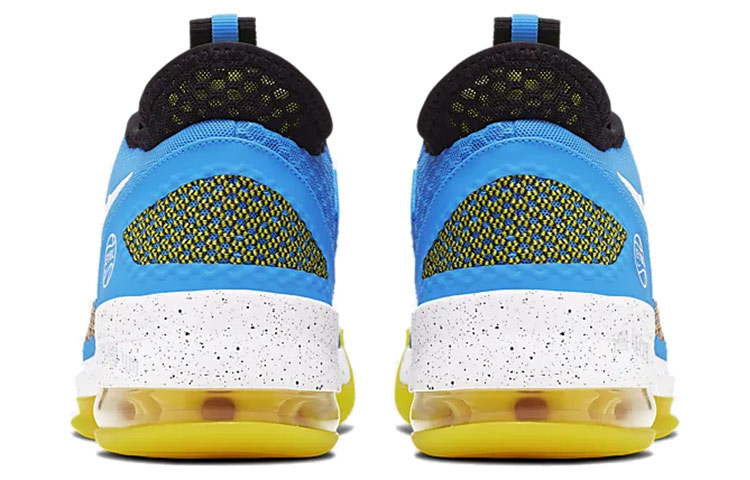 Мужские кроссовки Nike Air Force Max Low (сине-желтые) — Синийжёлтый — фото 4