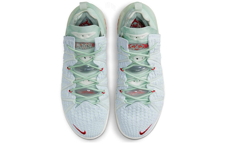 Мужские кроссовки Nike Lebron 18 EP Lebron 8 QS (зеленый / красный) — Зелёный / красный — фото 5
