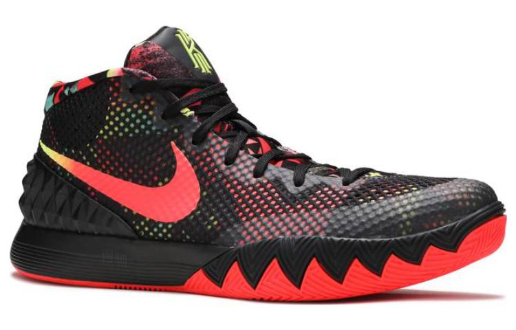 Мужские кроссовки Nike Kyrie 1 Dream 1 (черные) — 黑/白/亮红/深灰 — фото 2