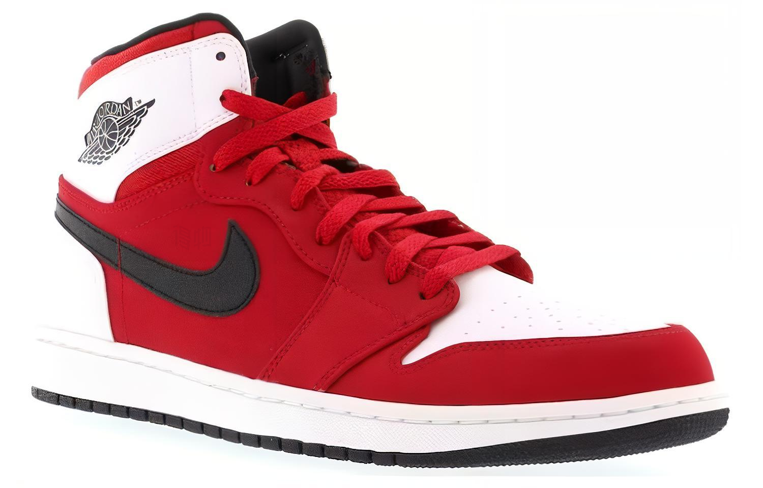 Мужские кроссовки Jordan Air Jordan 1 Retro (красно-белые) — фото 2