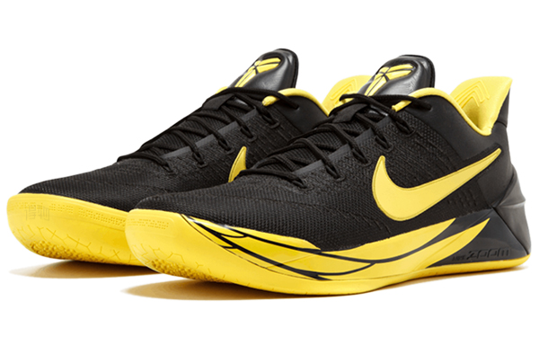Мужские кроссовки Nike Kobe AD "Oregon" OG (черно-желтые) — Чёрный / жёлтый — фото 2