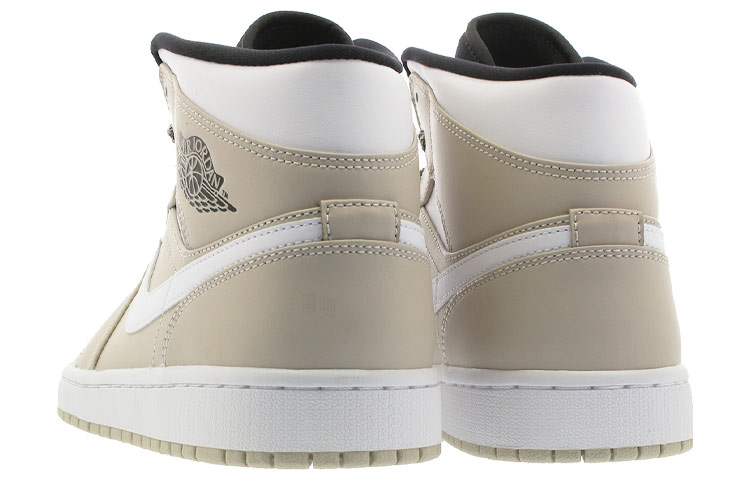 Мужские кроссовки Jordan Air Jordan 1 Mid Desert Sand (бежево-белые) — 沙漠色 — фото 5